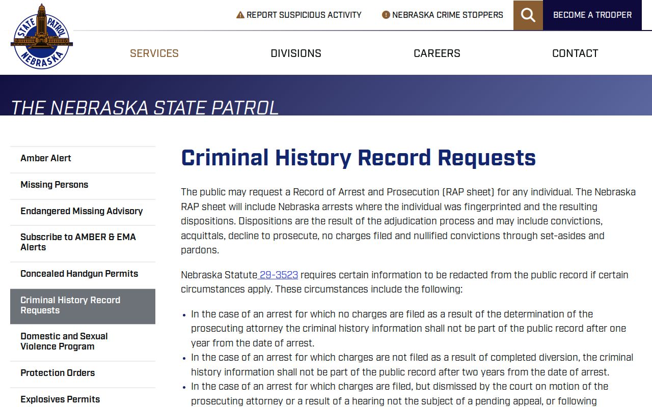 Hooker County traffic warrant State Patrol record boundary source